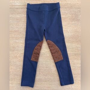 Janie and Jack Navy Riding Pant -Toddler Girls equestrian-inspired ponte legging